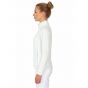 Ardon H2102 Dames Fleece Sweatvest | Wit | model zijaanzicht