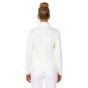 Ardon H2102 Dames Fleece Sweatvest | Wit | model achteraanzicht