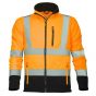 Ardon H5911 Signal Hi-Viz Fleece Jack | Oranje/Zwart | vooraanzicht