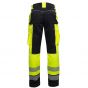 Ardon H5931 Signal+ Hi-Viz Werkbroek | Geel/Zwart | achteraanzicht