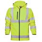 Ardon Hi Vis Hooded Softshell Jack/Vest | Geel | SKU H8905 | Vooraanzicht