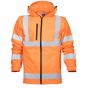 Ardon Hi Vis Hooded Softshell Jack/Vest | Oranje | SKU H8921 | Vooraanzicht