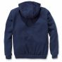 Carhartt 101759 Relaxed Fit Midweight Wind Fighter™ Full-Zip Hooded Sweatshirt | Navy | achteraanzicht
