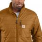 Carhartt 102208 Gilliam Rain Defender™ Relaxed Fit Insulated Jacket | Carhartt Brown | model close-up