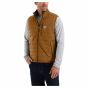 Carhartt Rain Defender™ Relaxed Fit Lightweight Insulated Vest | Heren | Bruin / Carhartt Brown | SKU 102286 | model vooraanzicht