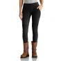 Carhartt 102482 Force™ Fitted Utility Legging | zwart | model vooraanzicht