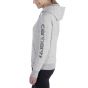 Carhartt Relaxed Fit Midweight Logo Sleeve Graphic Sweatshirt | Heather Grey - Gemeleerd Grijs | SKU 102791.E07 | model zijaanzicht