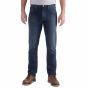 Carhartt Rugged Flex Straight Fit 5-Pocket Jean | Donkerblauw (Superior) | SKU 102807.498 | Model vooraanzicht