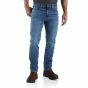 Carhartt Rugged Flex Straight Fit 5-Pocket Jean | Lichtblauw (Houghton) | SKU 102807.H39 | Model vooraanzicht