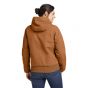 Carhartt 104053 Loose Fit Washed Duck Insulated Active Jac | Bruin | model achteraanzicht