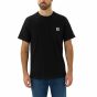 Carhartt Force™ Relaxed Fit Midweight Short-Sleeve Pocket T-shirt | Zwart | SKU 104616 | model vooraanzicht