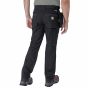 Carhartt 105070 Relaxed Straight Steel Rugged Flex™ Ripstop Double-Front Cargo Pant | Zwart | model achteraanzicht
