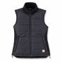 Carhartt Rain Defender™ Relaxed Fit Lightweight Insulated Vest | Dames | Zwart / Black | SKU 105984 | vooraanzicht