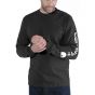 Carhartt EK231 EK231 Relaxed Fit Long Sleeve T-shirt | Zwart | model vooraanzicht