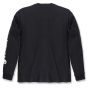 Carhartt EK231 EK231 Relaxed Fit Long Sleeve T-shirt | Zwart | achteraanzicht