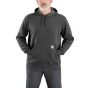 Carhartt K121 Loose Fit Midweight Hooded Sweatshirt | Donkergrijs | model vooraanzicht
