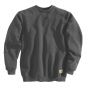 K124 Loose Fit Midweight Crewneck Sweatshirt | Donkergrijs | vooraanzicht