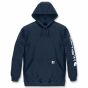 Carhartt K288 Loose Fit Midweight Logo Sleeve Graphic Sweatshirt | Navy | vooraanzicht