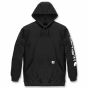 Carhartt K288 Loose Fit Midweight Logo Sleeve Graphic Sweatshirt | Zwart | vooraanzicht
