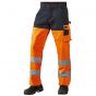 JAK 11106 Hi-Vis Werkbroek | Fluorescerend Oranje/Navy | vooraanzicht