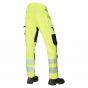 JAK 11119 Hi-Vis 4-Way Stretch Werkbroek | Fluorescerend Geel / Zwart | achteraanzicht