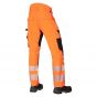 JAK 11119 Hi-Vis 4-Way Stretch Werkbroek | Fluorescerend Oranje / Zwart | achteraanzicht