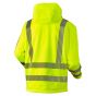 JAK 11135 Hi-Vis Softshell Jack | Fluorescerend Geel | achteraanzicht