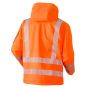 JAK 11135 Hi-Vis Softshell Jack | Fluorescerend Oranje | achteraanzicht