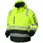 JAK 11-11139 Hi-Vis Winterjack | Geel/Zwart | vooraanzicht