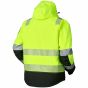 JAK 11-11139 Hi-Vis Winterjack | Geel/Zwart | achteraanzicht