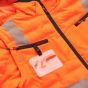 JAK Workwear 11138 Hi-Vis 2-in-1 Jack/Bodywarmer | Oranje | detail