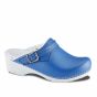 Sanita 38 San Flex Open Klomp met Hielband | Korenblauw | schuinaanzicht