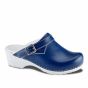 Sanita 38 San Flex Open Klomp met Hielband | Navy | schuinaanzicht