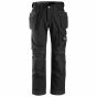 Snickers Comfort Cotton Werkbroek met Holsterzakken | SKU 3215 | Zwart | Vooraanzicht