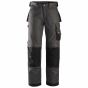 Snickers Dura Twill Werkbroek | SKU 3312 | Grijs/Zwart | Vooraanzicht
