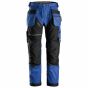 Snickers Canvas Werkbroek met Holsterzakken | SKU 6214 | Blauw/Zwart | Vooraanzicht