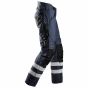 Snickers AllroundWork 37.5® Isolerende Werkbroek | Navy| SKU 6619 | zijaanzicht rechts