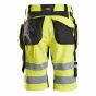 Snickers 6933 High-Vis Korte Werkbroek+ | Fluorescerend Geel/Zwart | achteraanzicht