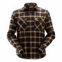 Snickers 8516 AllroundWork Licht Flanellen Shirt | Bruin | vooraanzicht