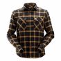 Snickers 8516 AllroundWork Licht Flanellen Shirt | Bruin | vooraanzicht