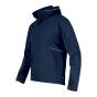 Texstar FJ80 Hooded Softshell 3-L | Mannen | Navy | Driekwartsaanzicht | SKU FJ80189000