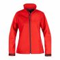 Texstar WJ79 Softshell Jacket | Rood | Dames | Vooraanzicht | SKU WJ79156000