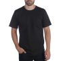 Carhartt 104264 Dearborn Relaxed Fit Heavyweight Short Sleeve T-shirt | Zwart | op model