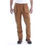 Carhartt 105070 Relaxed Straight Steel Rugged Flex™ Ripstop Double-Front Cargo Pant | Carhartt Brown | model vooraanzicht