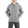 Carhartt K121 Loose Fit Midweight Hooded Sweatshirt | Gemêleerd grijs | model vooraanzicht