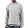 K124 Loose Fit Midweight Crewneck Sweatshirt | Gemêleerd Grijs | model vooraanzicht