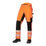 JAK 11119 Hi-Vis 4-Way Stretch Werkbroek | Fluorescerend Oranje / Zwart | vooraanzicht