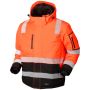 JAK 11-11139 Hi-Vis Winterjack | Oranje/Zwart | vooraanzicht