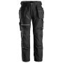Snickers Canvas Werkbroek met Holsterzakken | SKU 6214 | Zwart | Achteraanzicht
