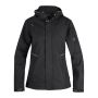 Texstar WJ80 Hooded Softshell | Dames | Zwart | Driekwartsaanzicht | SKU WJ80199000